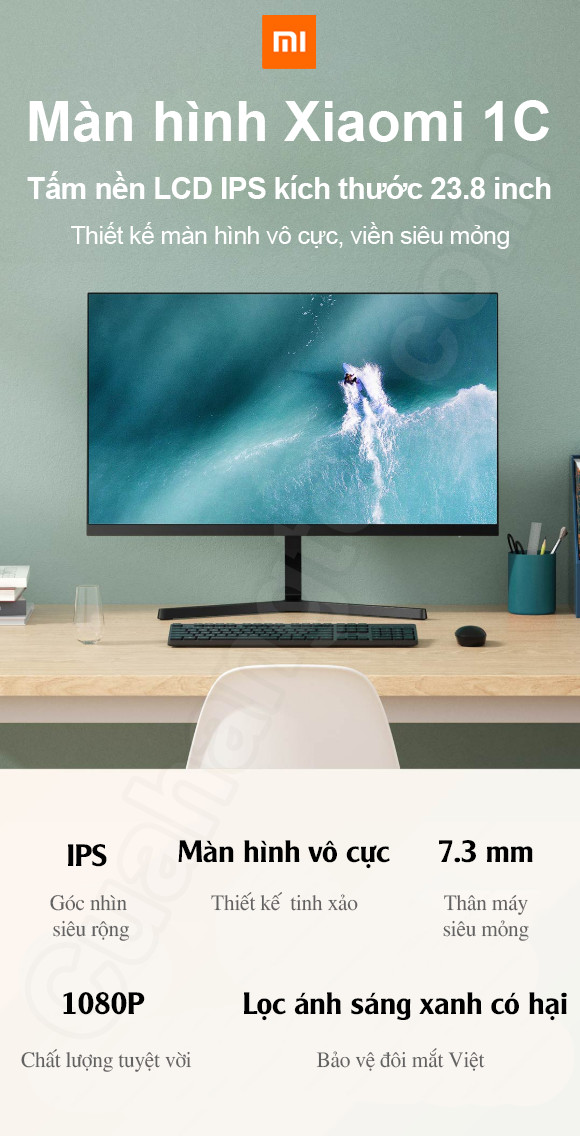 Màn hình Xiaomi 24 Inch BHR4510GL | Full HD 1920x1080p | IPS | Ánh sáng Xanh bảo vệ mắt - Hàng Chính Hãng