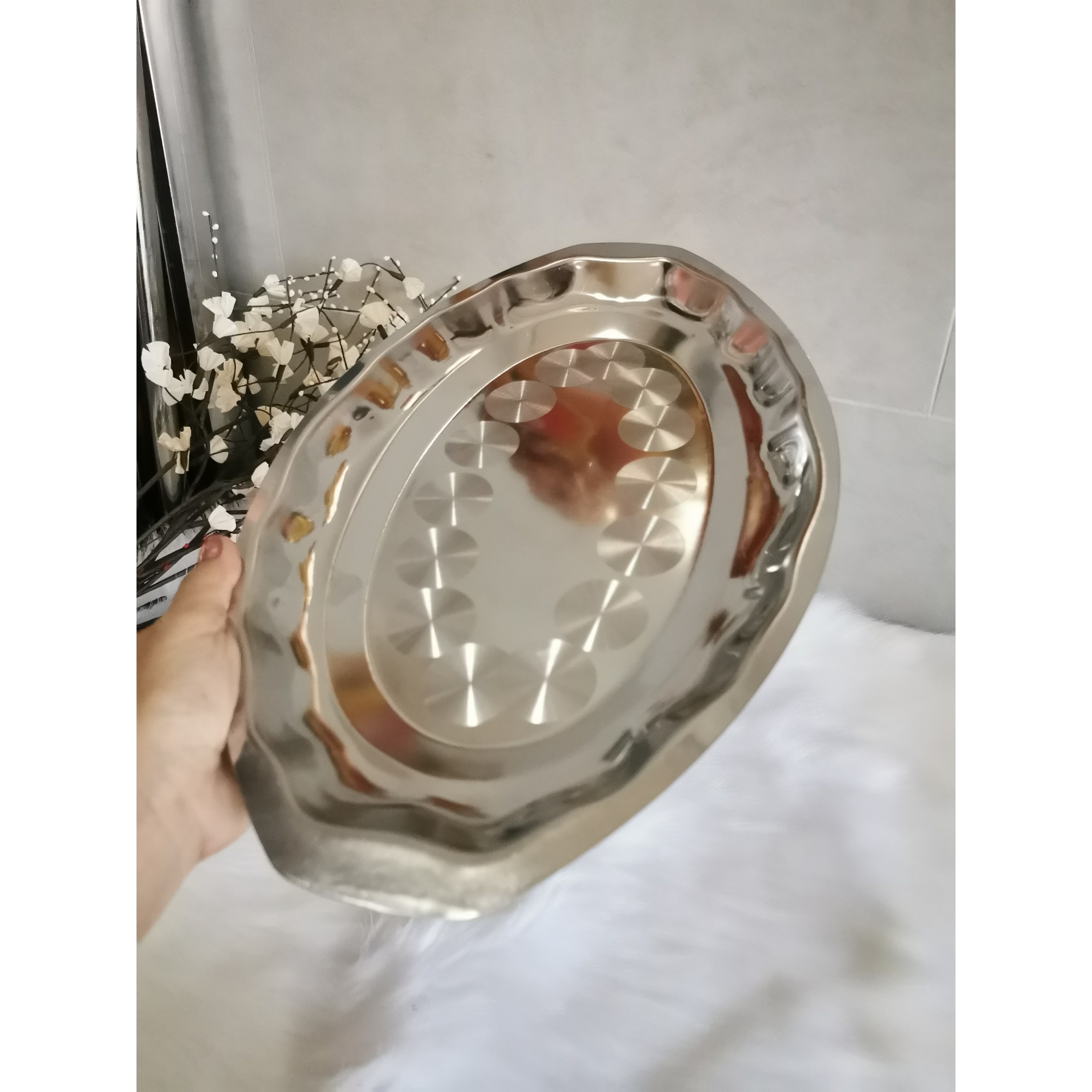 Dĩa Hấp Cá Inox