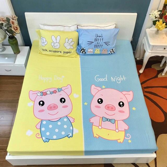 Ga gối cotton 3 món hình siêu ngộ nghĩnh