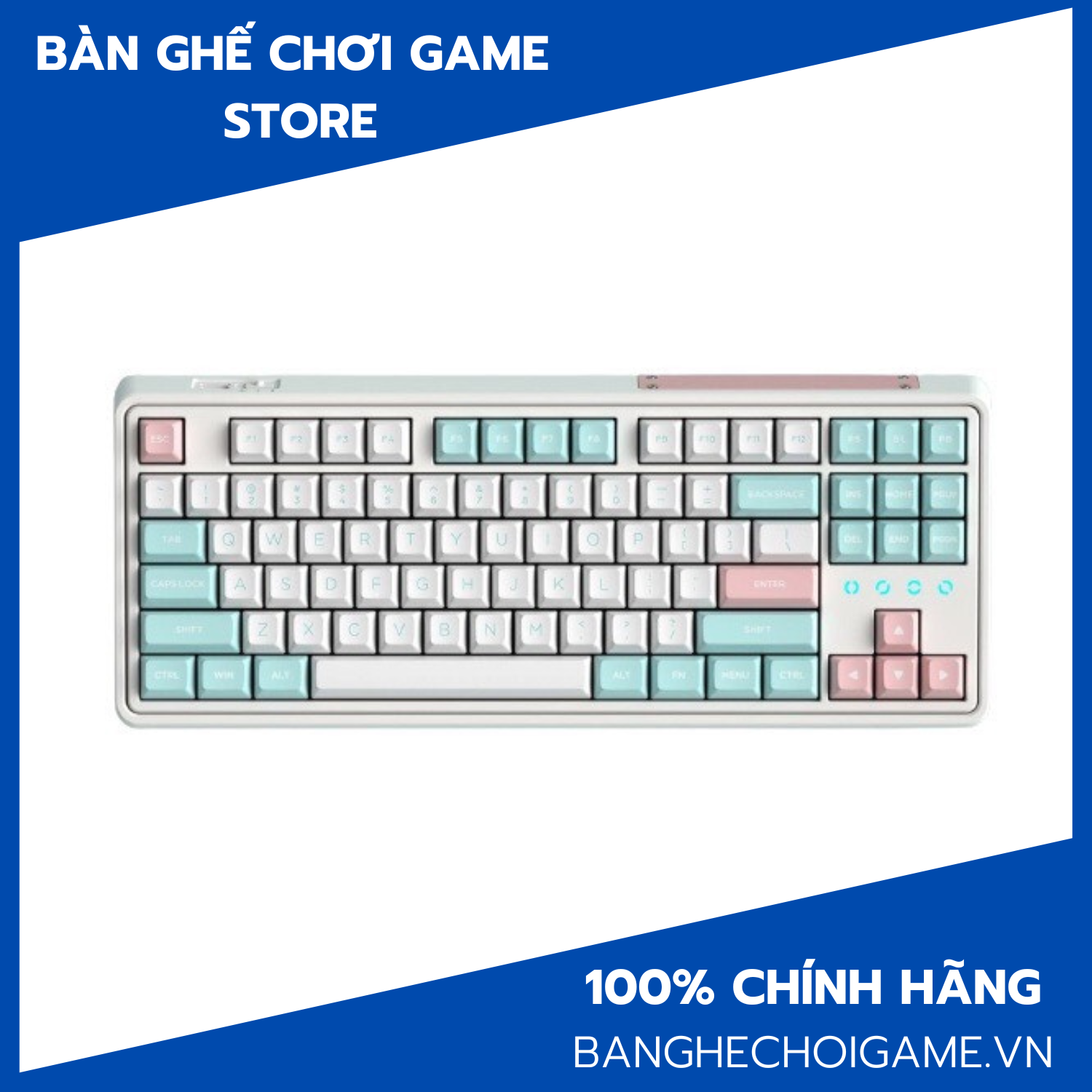 Bàn phím cơ không dây FL-Esports CMK87 SAM Mashmallow 3 Mode - Hàng chính hãng