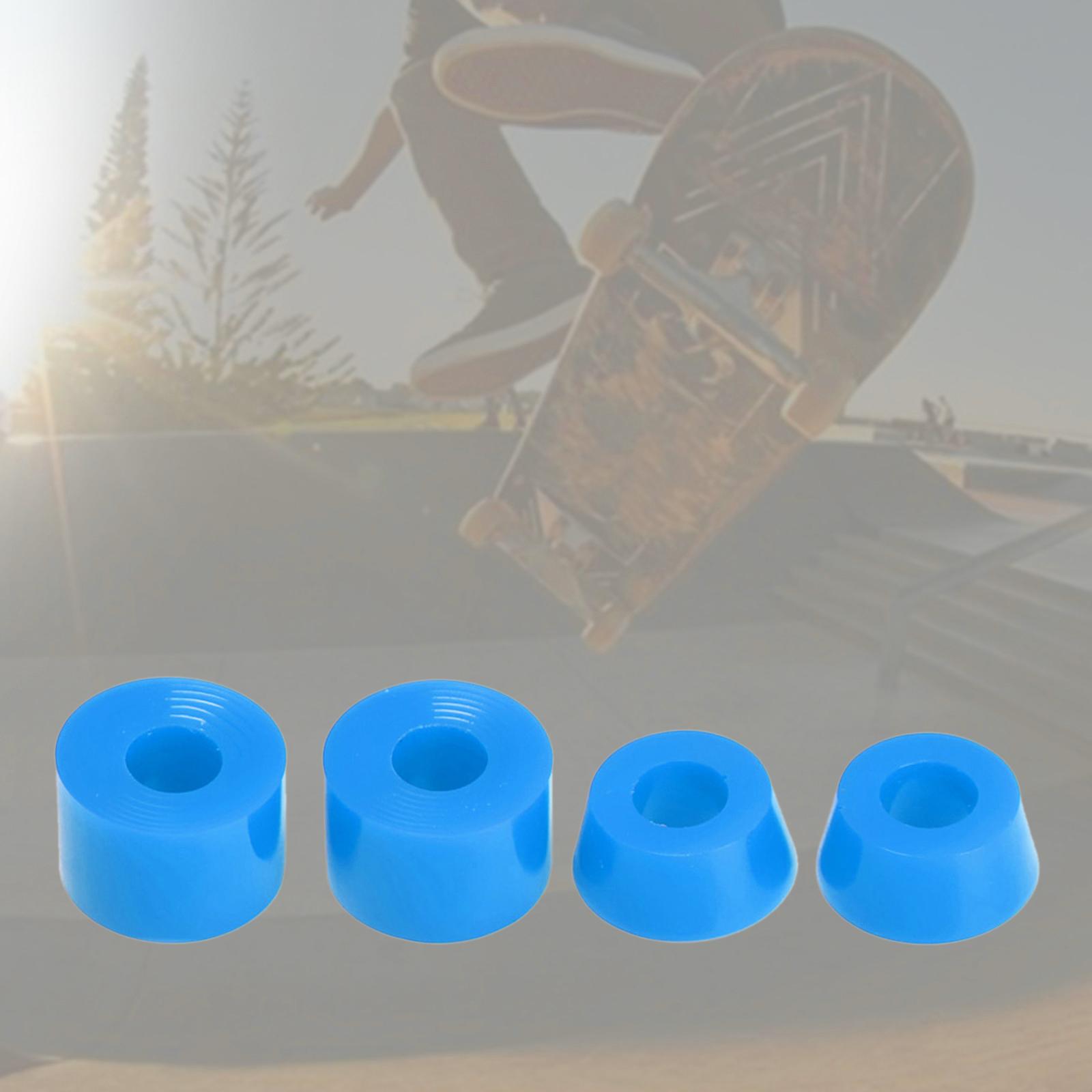 4pcs 92A Skateboard Bushings Longboard Truck Rebuild Kits Bushings Skateboard Cup Washers for 7 Inch Skateboard Trucks