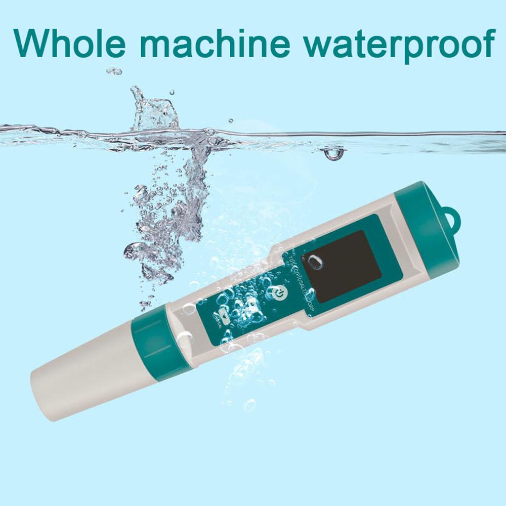 Multifunctional Digital 7 in 1 Water Quality Tester Portable High Accurancy Water Quality Test Pen Water Quality Measurement Tool Water PH/TDS/EC/Salinity/ORP/S.G/Temperature Measuring