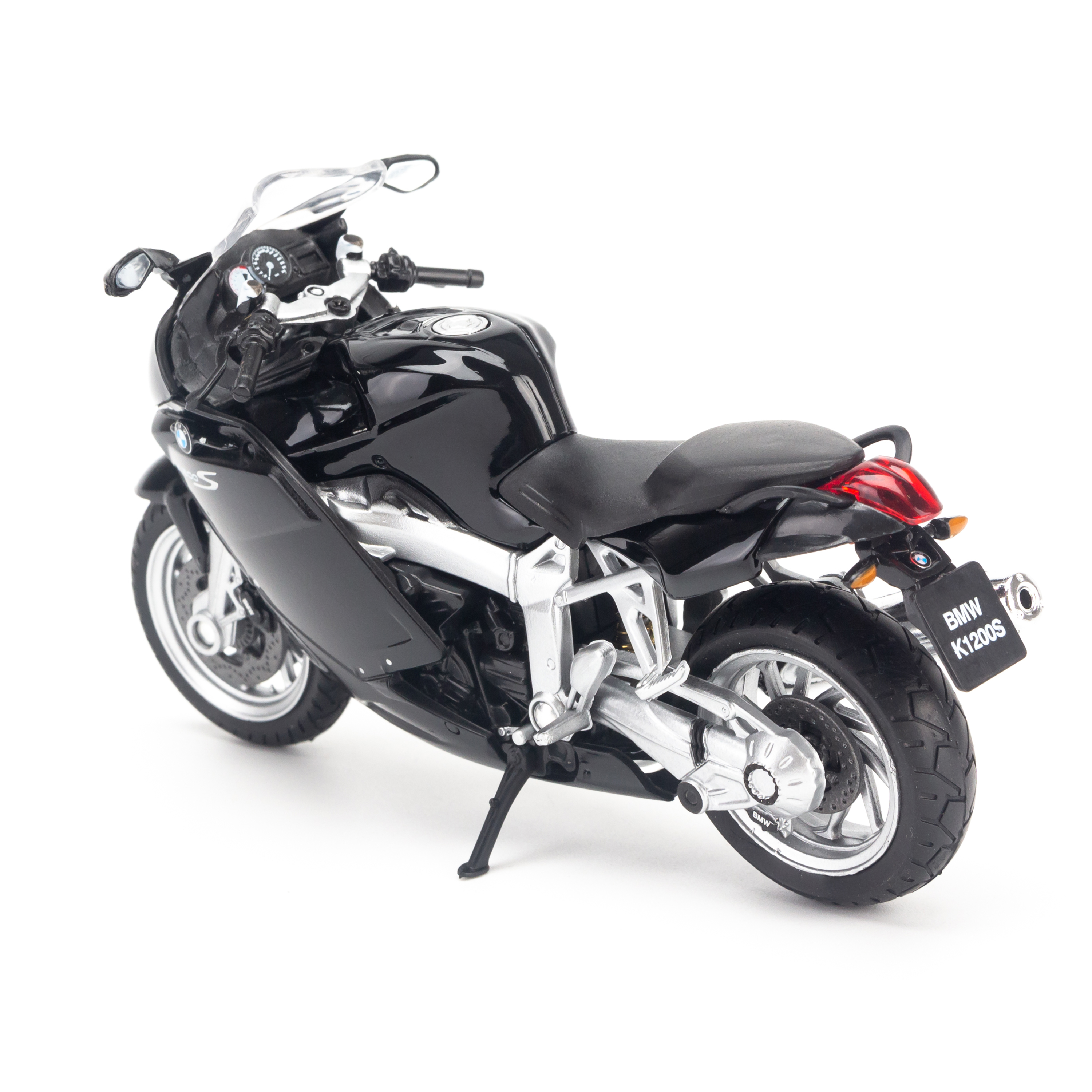 Mô hình xe mô tô BMW K1200S 1:18 Welly Black- 12829PW