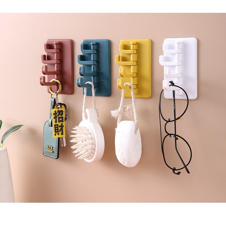 Combo 4 Móc Treo Đồ Dán Tường Đa Năng 4 Chấu