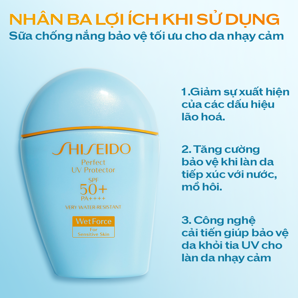 Sữa chống nắng dành cho da nhạy cảm Shiseido GSC The Perfect Protector S 50ml