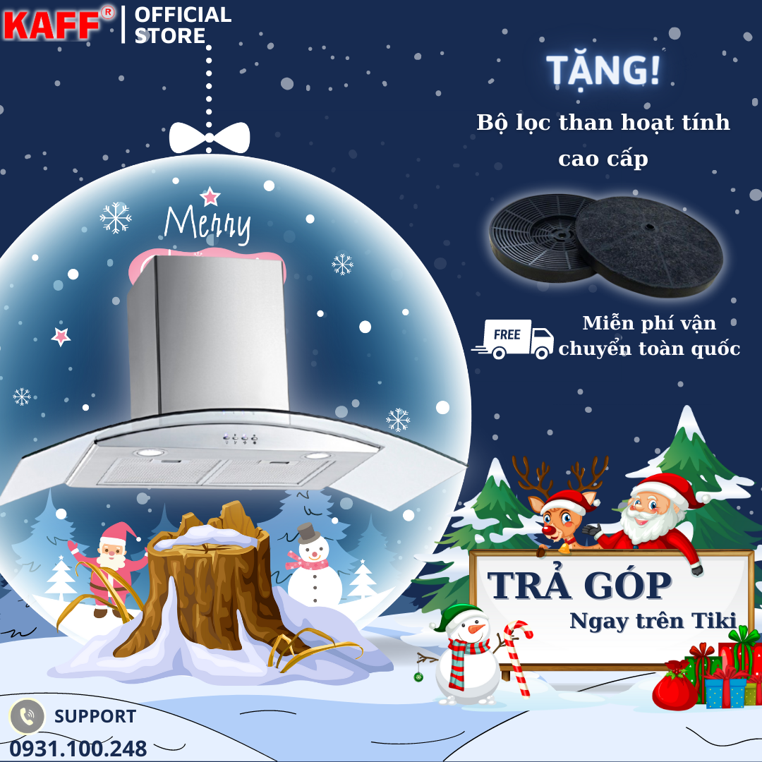 Máy hút mùi kính cong 700mm KAFF KF-GB705 - Hàng Chính Hãng