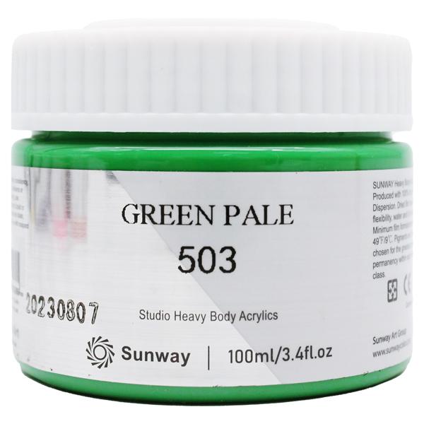 Tuýp Màu Vẽ Acrylic 100 ml - Sunway No.503 - Green Pale