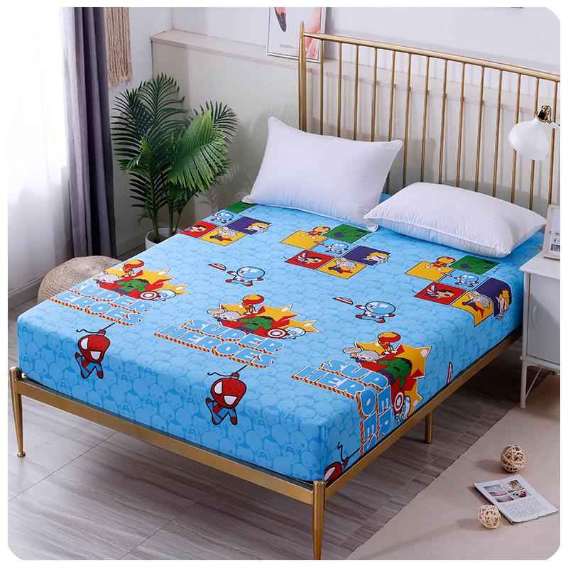 Hoạt Hình Lightning McQueen Trang Bị Tấm Có Độ Đàn Hồi Giường Tấm Khăn Trải Giường Cotton Bọc Nệm Đơn Đôi Full