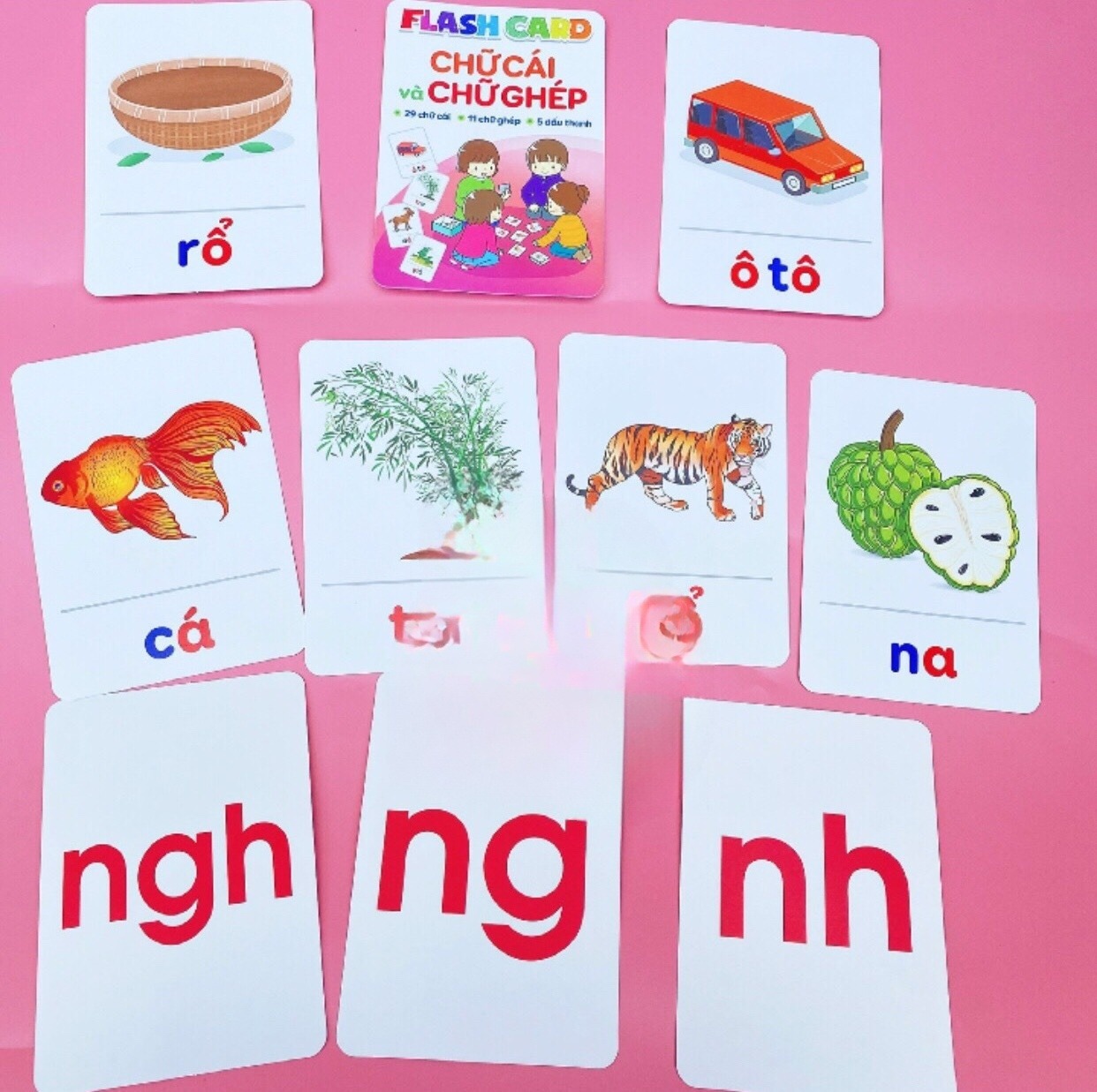 Flashcard, Bộ Chữ Cái Và Chữ Ghép Giúp Bé Học Chữ Và Đánh Vần Nhanh