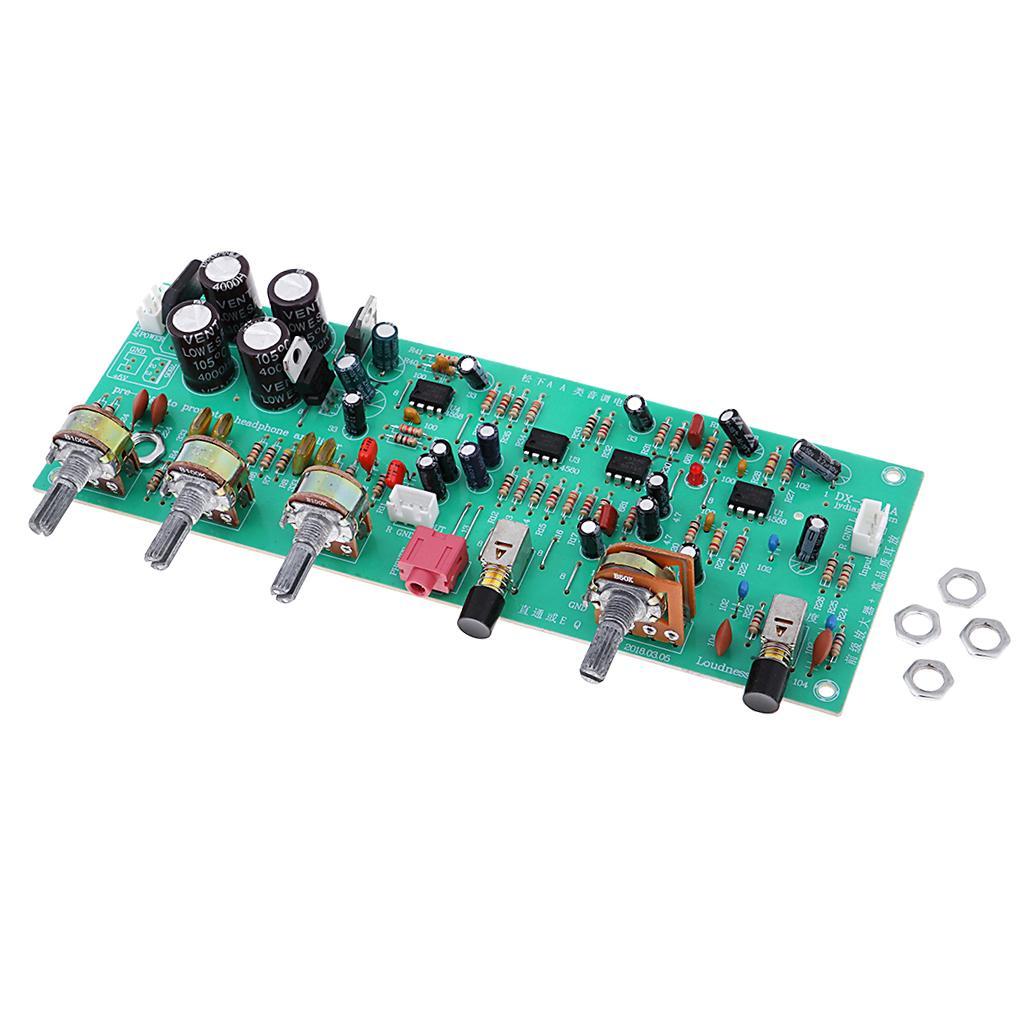 2x DX338A OP-AMP HIFI Amplifier Volume  EQ Control Board Preamplifier