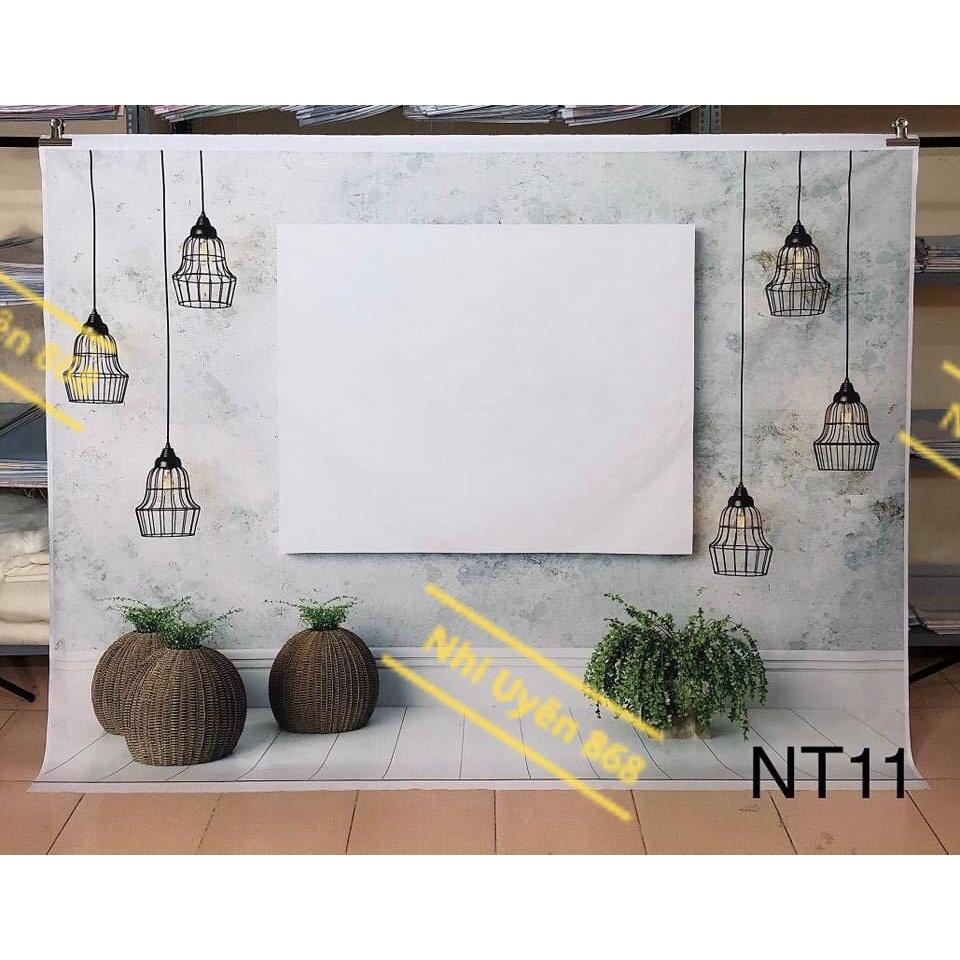 Tranh vải decor / Thảm vải treo tường / Thảm vải chụp ảnh chủ đề Livestream cảnh nội thất
