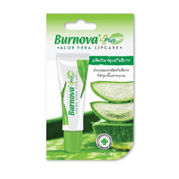 Son dưỡng giảm thâm môi BURNOVA PLUS ALOE VERA LIPCARE 10g