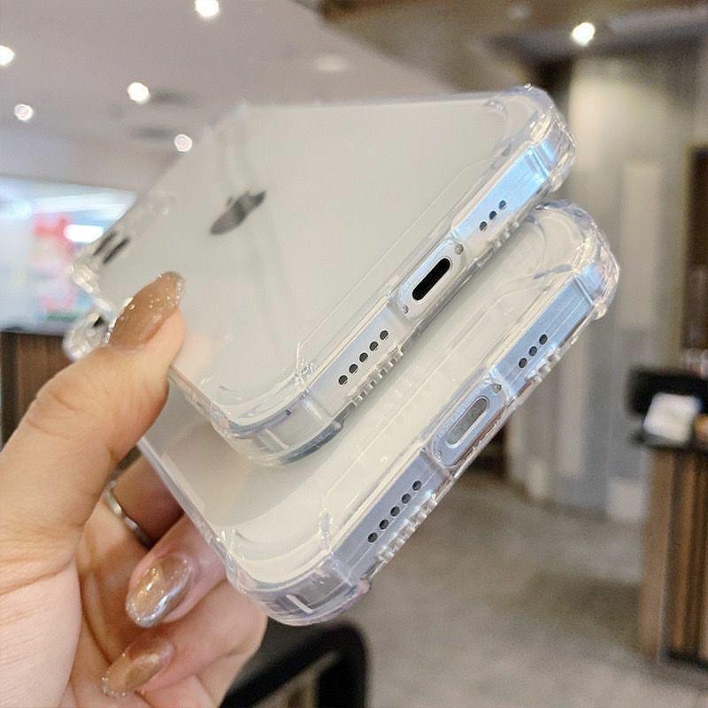 Ốp lưng mềm trong suốt chống sốc cho IPhone 6s 6 7 8 Plus XS Max XR X 11 pro max 12 mini 12 12 promax 13 13promax_b095