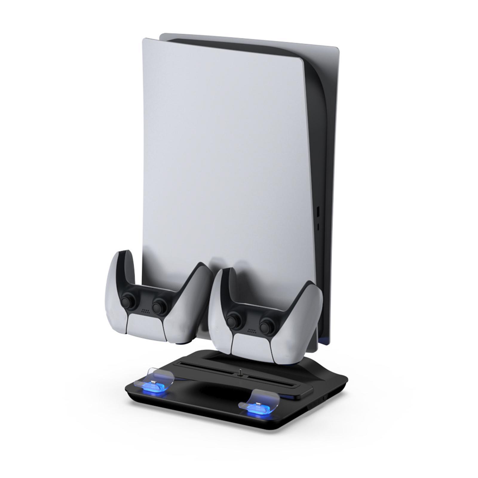 For PS5 Dual Controller Charger, Controller USB Charging Station Dock, with Cooling Fan Charging Station for Playstation5 Controller