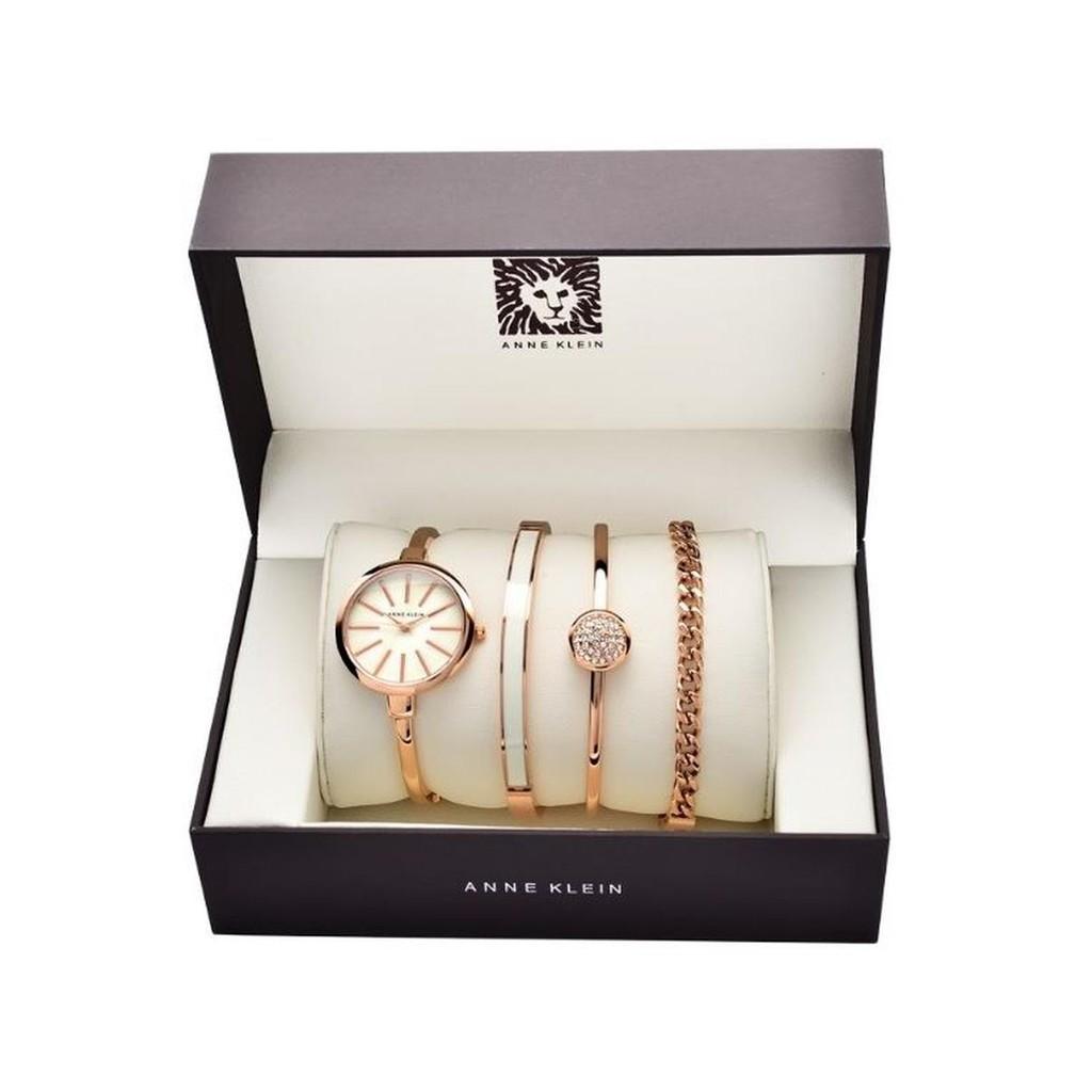 Bộ Đồng hồ Nữ Anne Klein AK/1470RGST kèm 3 vòng đeo tay