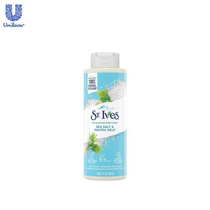 Sữa Tắm Tẩy tế Bào Chết St. Ives Muối Biển Purifying Sea Salt Exfoliating Body Wash 400ml