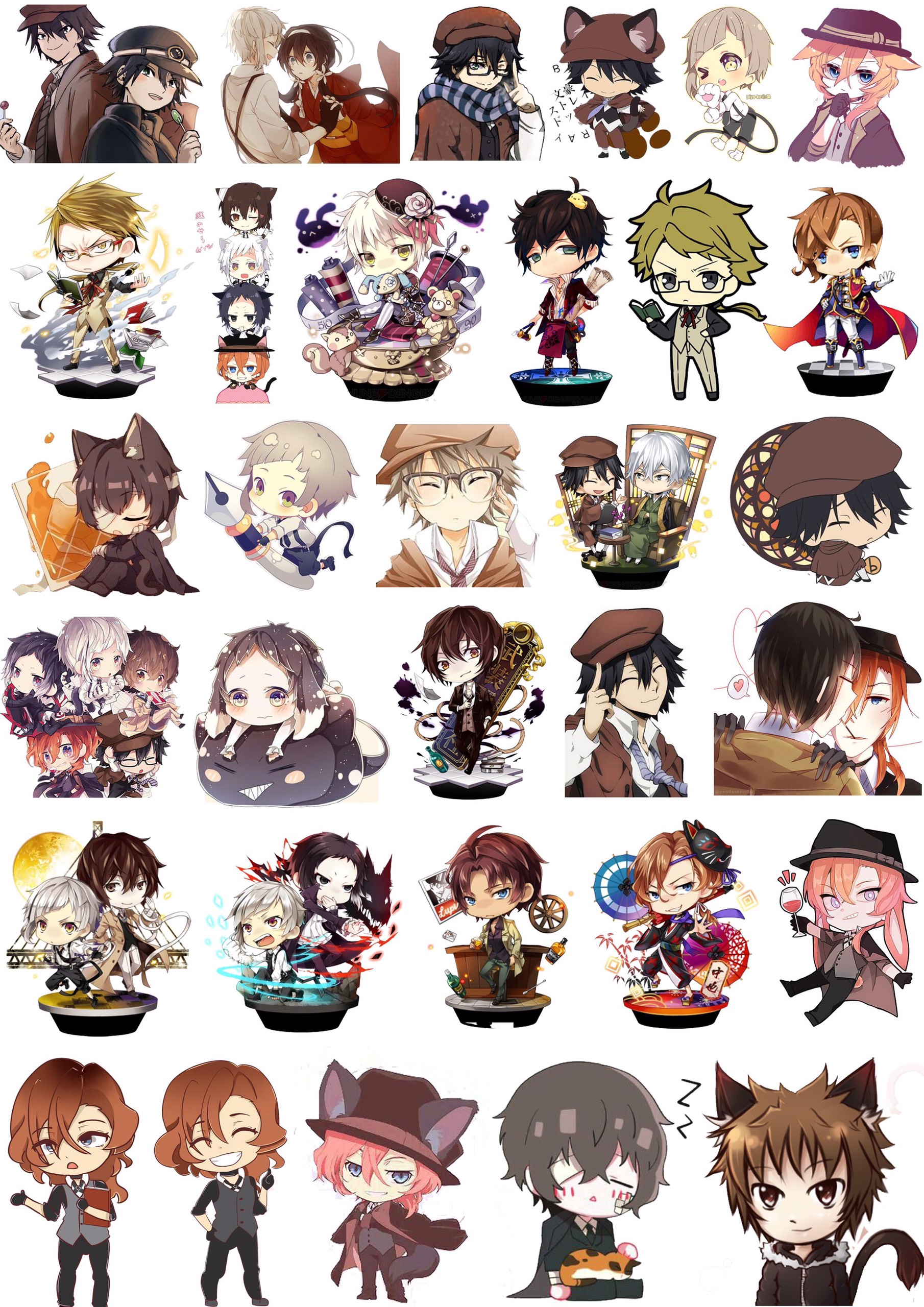 ảnh sticker Bungou Stray Dogs 100 ảnh