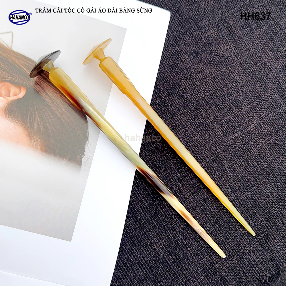 Trâm Cài Tóc Cô Gái Áo Dài Bằng Sừng HAHANCO Phụ Kiện Cài Cho Tóc - HH637