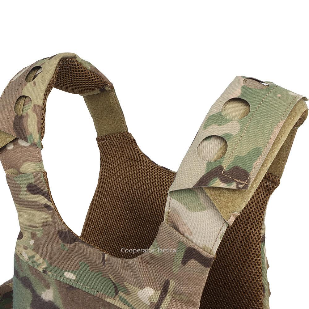 FCPC Hãng vận chuyển tấm nhẹ Molle điều chỉnh Vest quân sự chiến thuật Cummerbund để săn quân đội quân đội Airsoft ngoài trời Color: MCBK