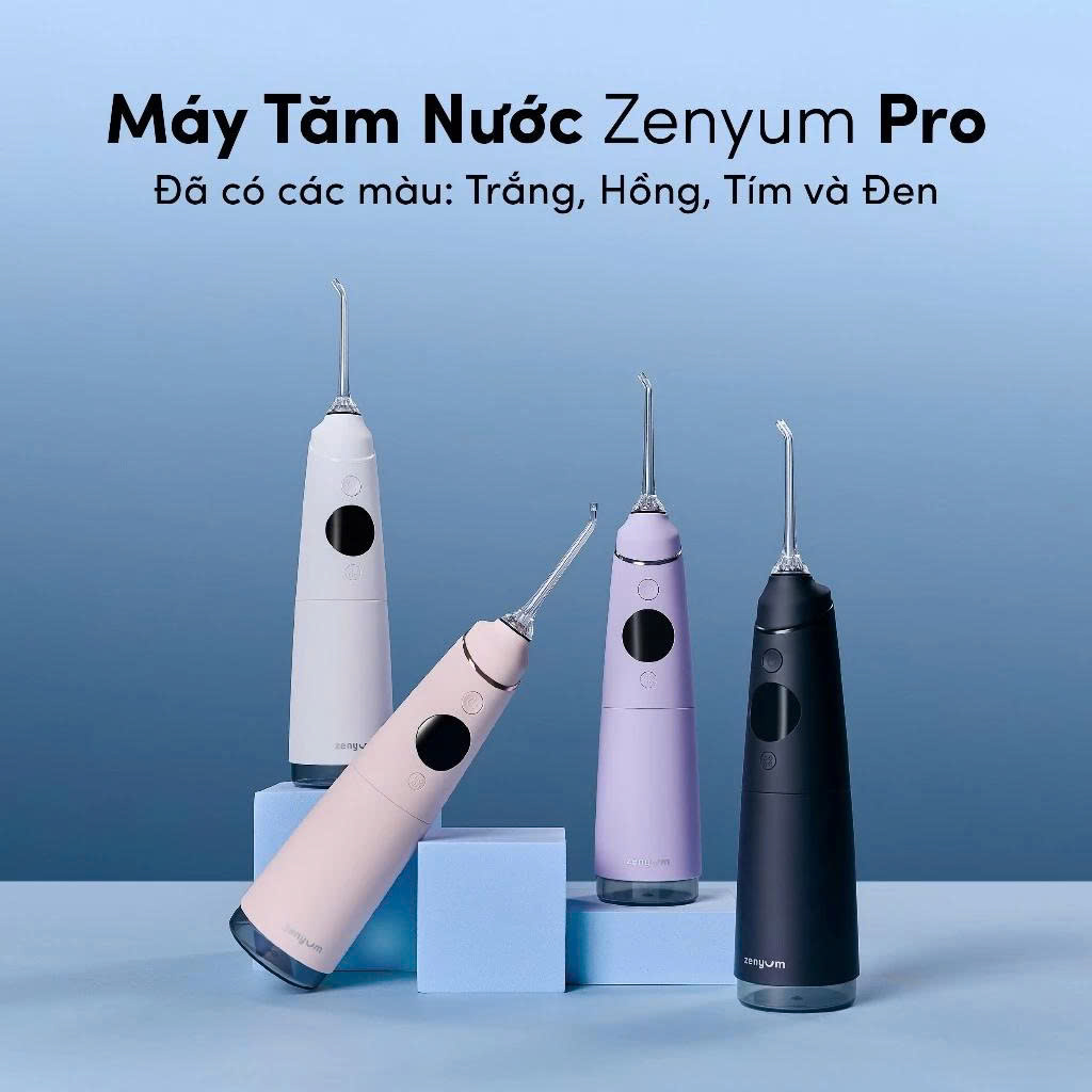 Combo 1 Máy Tăm Nước Zenyum Waterflosser Pro và 1 Bàn Chải Điện ZenyumSonic 2.0 - Công nghệ Singapore