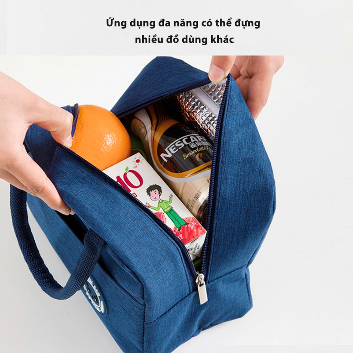 Túi Đựng Hộp Cơm Giữ Nhiệt 2 Ngăn – Chọn Màu - Túi Giữ Nhiệt Cho Cặp Lồng Cơm 2 Tầng Chống Thấm Nước