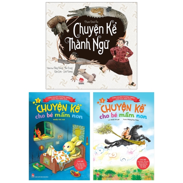 Combo Chuyện Kể Thành Ngữ + Chuyện Kể Cho Bé Mầm Non: Tập 1 Và 2