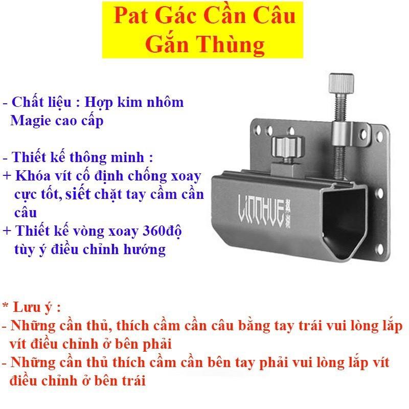 Bộ 3 Pat Linnhue Gắn Thùng câu cá ( Pat chống cần - pat khay mồi - pat rọng cá ) cao cấp