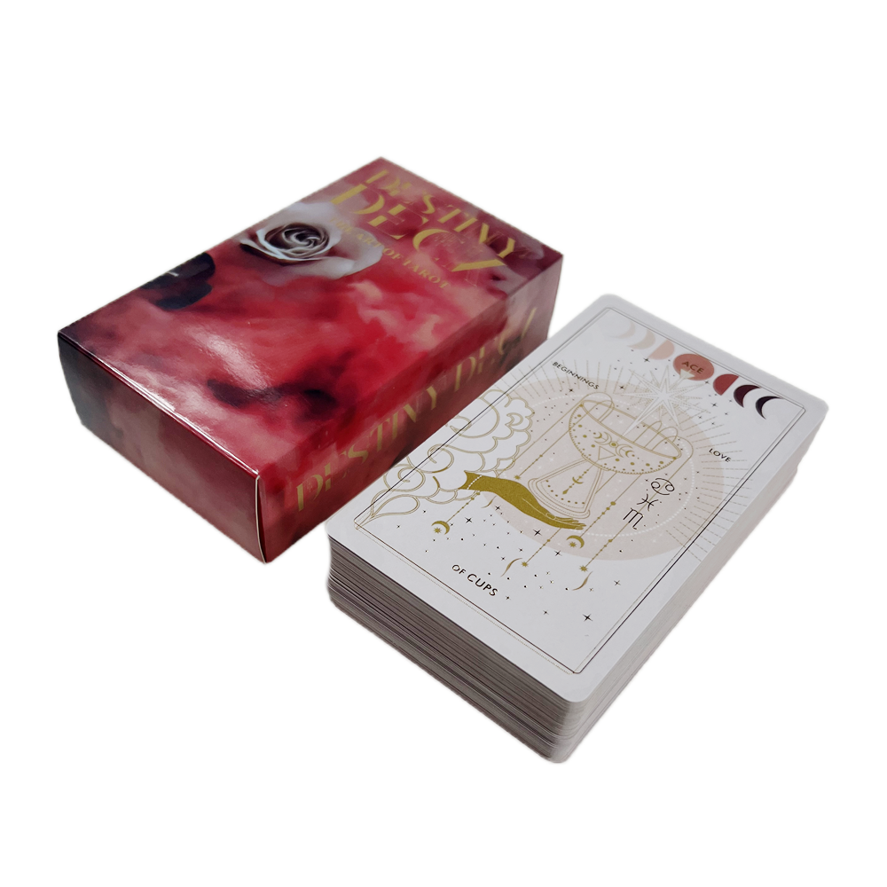 Bộ Bài Destiny Tarot 78 Lá Bài 7x12 Cm Tặng Đá Thanh Tẩy
