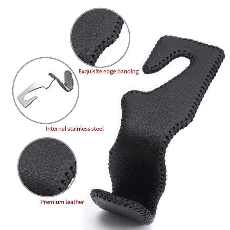Móc treo xe hơi sang trọng Móc treo bằng thép Móc treo bằng thép cho ghế sau ô tô Giá đỡ túi sau Tựa đầu ô tô