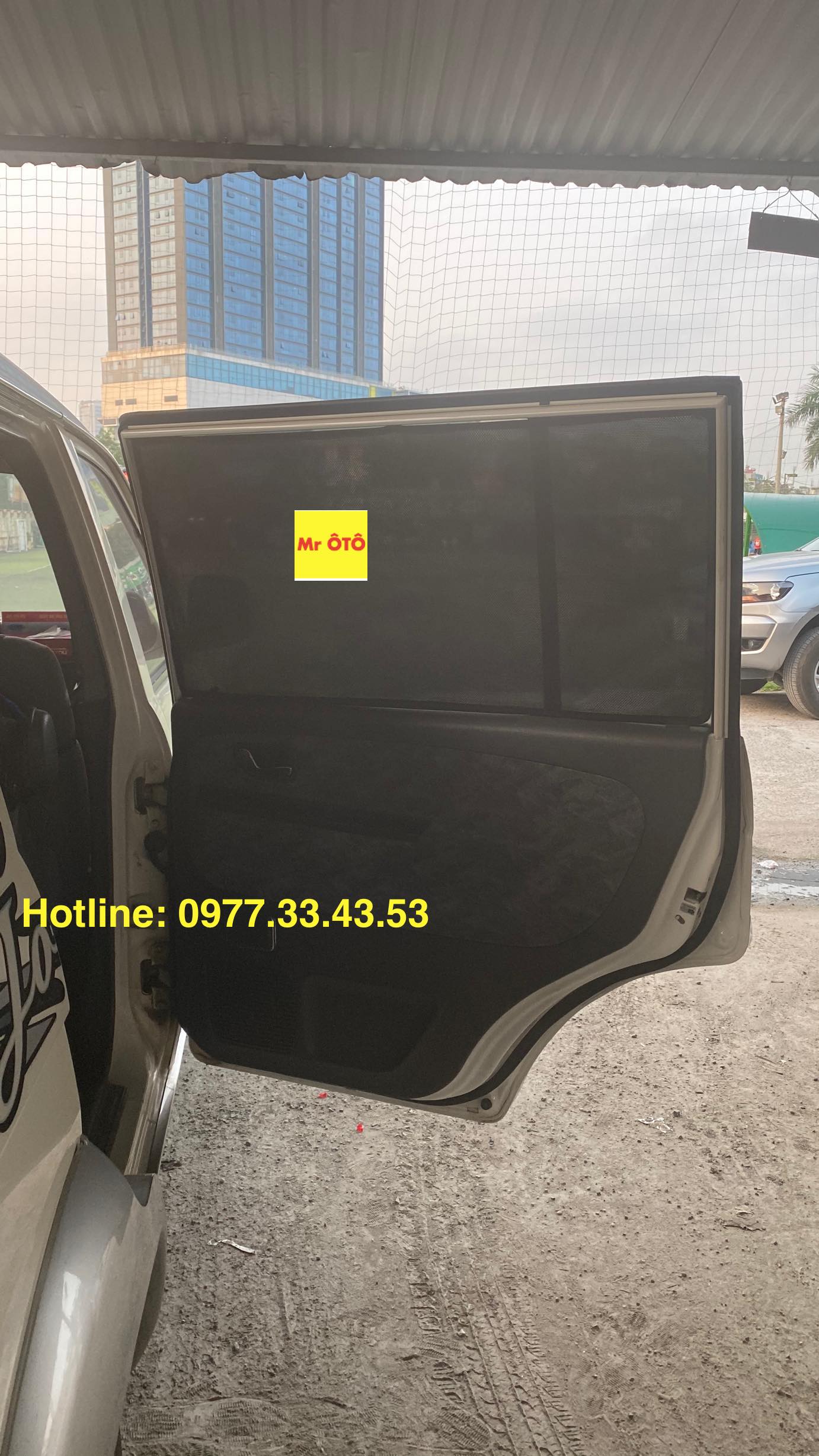 Rèm Che nắng xe Mitsubishi Jolie loại 1 có hút nam châm, Vải dày dặn, chống nắng tuyệt đối