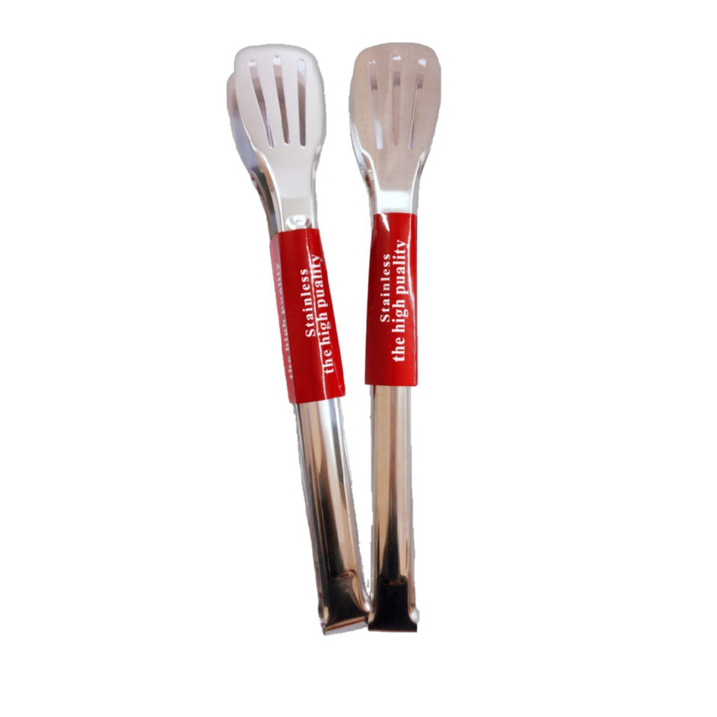 Combo 2 kẹp gắp thức ăn dạng khía inox cao cấp- 24cm