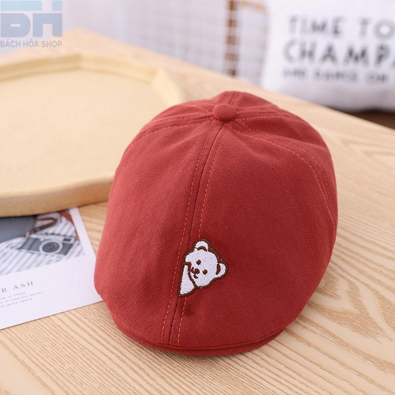 Mũ BERET phiên bản Hàn Quốc, 100% Cotton, thời trang, dễ thương cho bé cho bé từ 1-4 tuổi