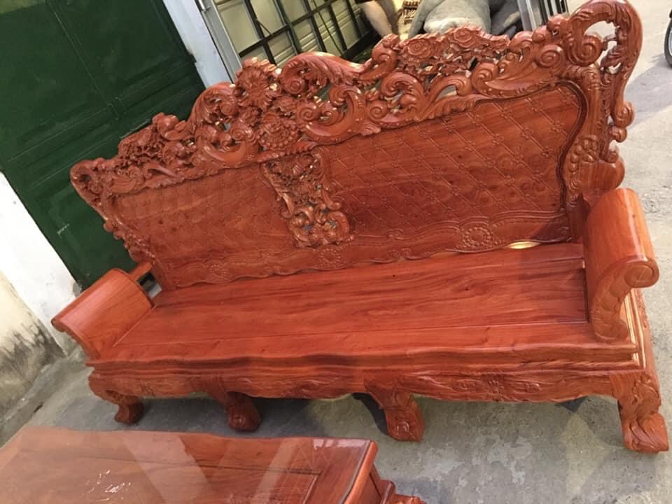 Bộ bàn ghế Hoàng Gia gỗ hương đá