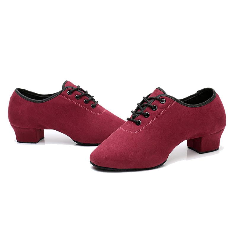 Giày khiêu vũ Latin của DKZSYIM Color: B Rubber-5CM Shoe Size: 34