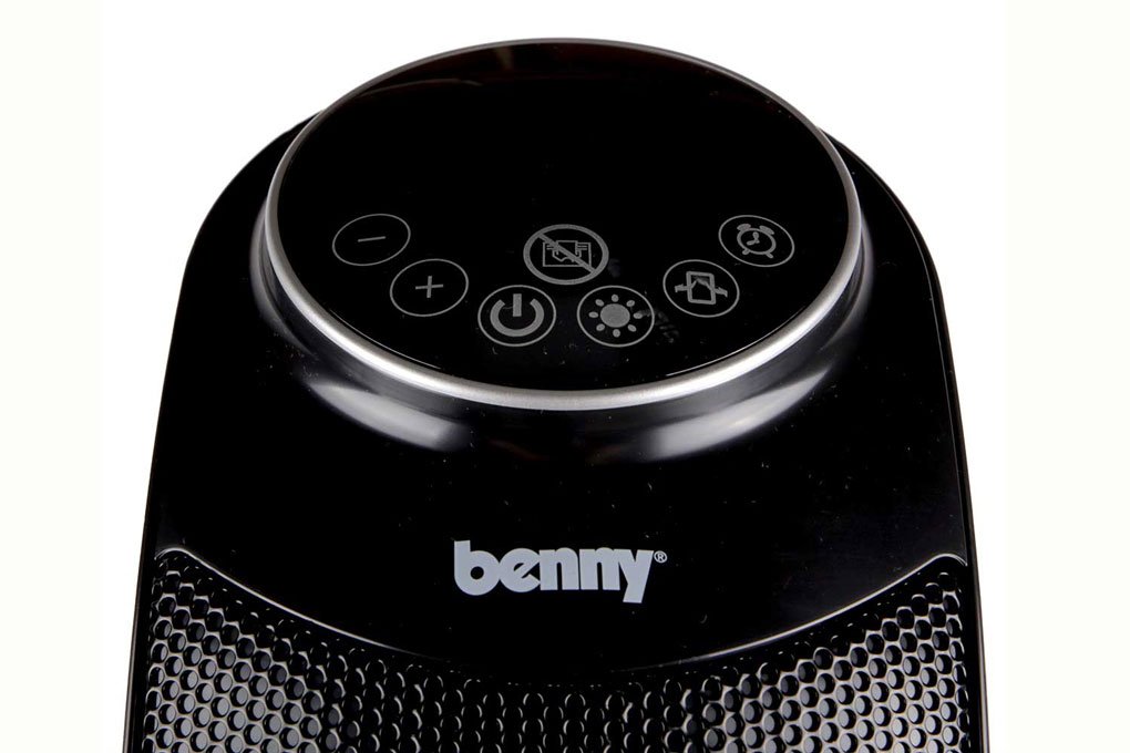 Quạt Sưởi Gốm Benny BHT-2200, Black, 2.200W, Có điều khiển từ xa- Hàng chính hãng- Bảo hành 12 tháng