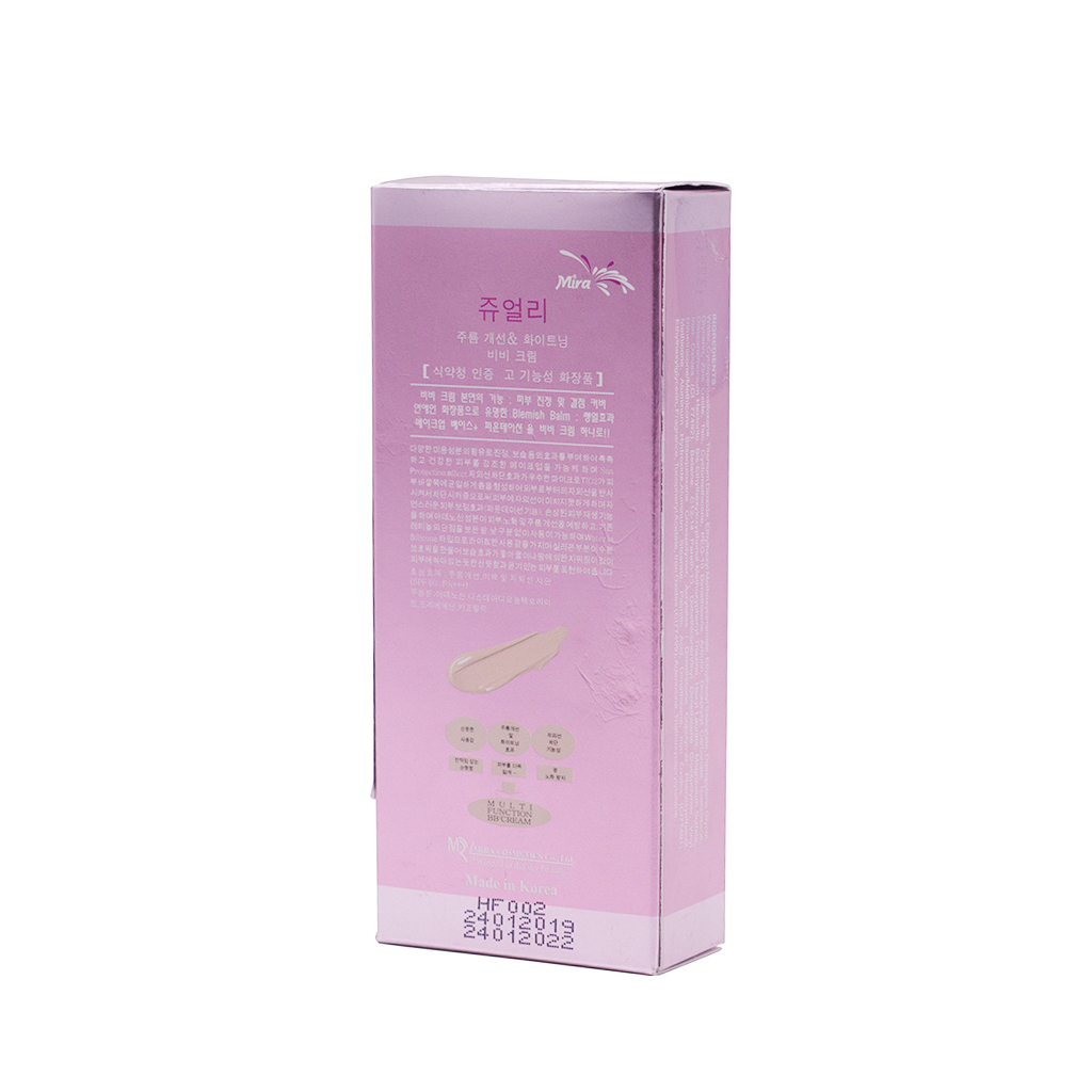 Kem Lót BB Đa Chức Năng Hàn Quốc Mira Jewel Wrinkle Care &amp; Whitening SPF50 PA+++ (40ml) + Tặng Ngay Mút Tán Kem Nền Thông Minh Siêu Mềm Mịn Suri Hình Hồ Lô – Hàng Chính Hãng