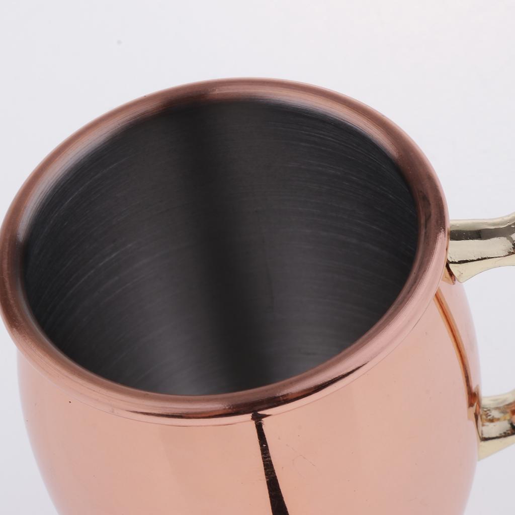 2 Copper Stainless Steel Moscow Cup Barrel 2oz Cocktail Wine Mug Barware