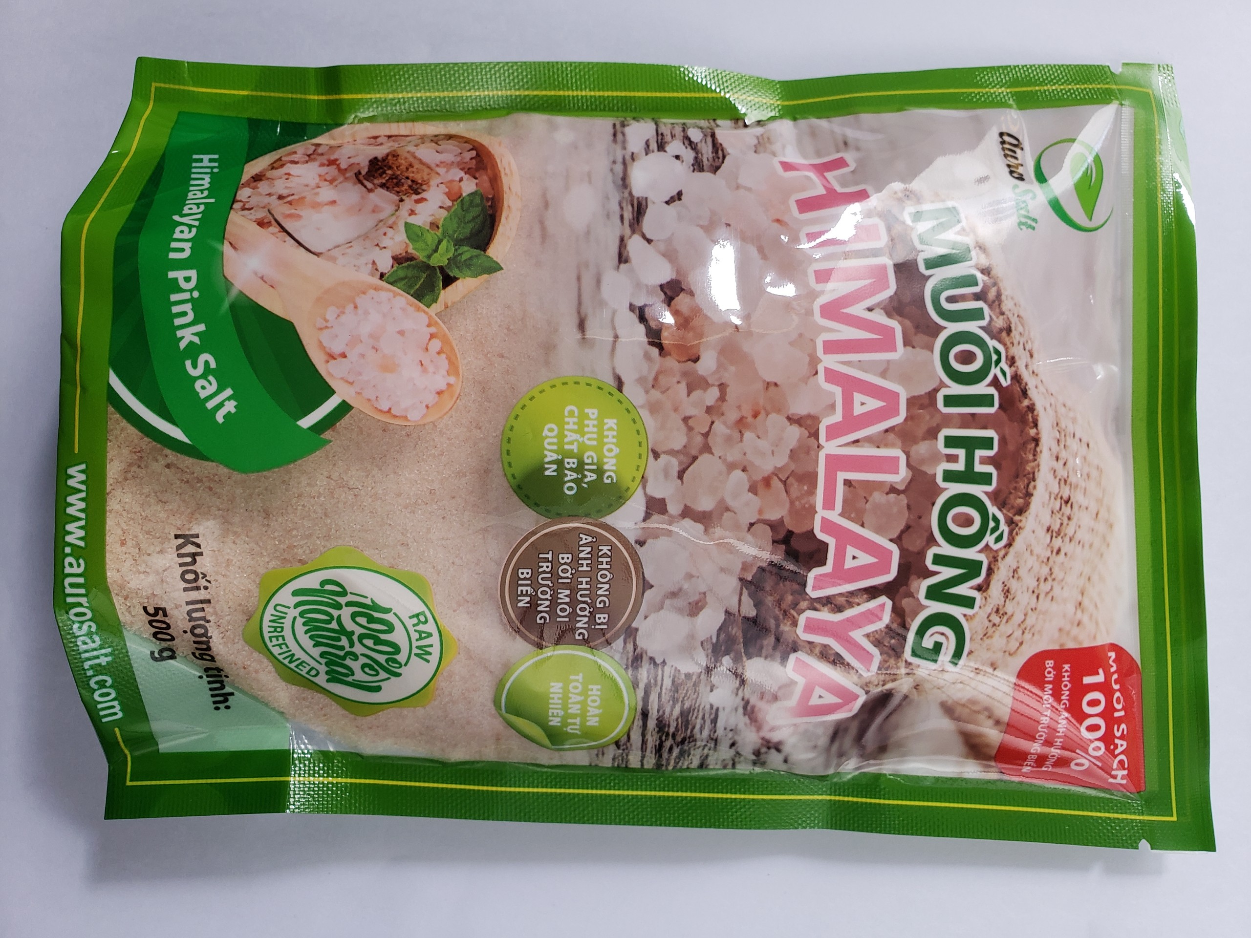 Muối Hồng Himalaya Nguyên Chất Mịn Túi 500G