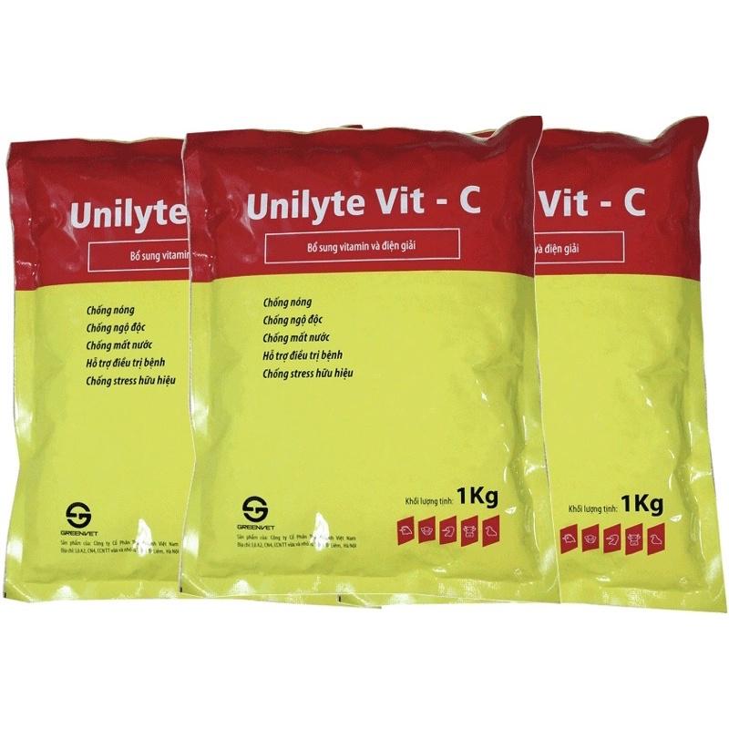 1kg UNYTE VIT-C bổ sung điện giải, vitamin, tăng sức đề kháng, giải độc dùng cho trâu bò lợn