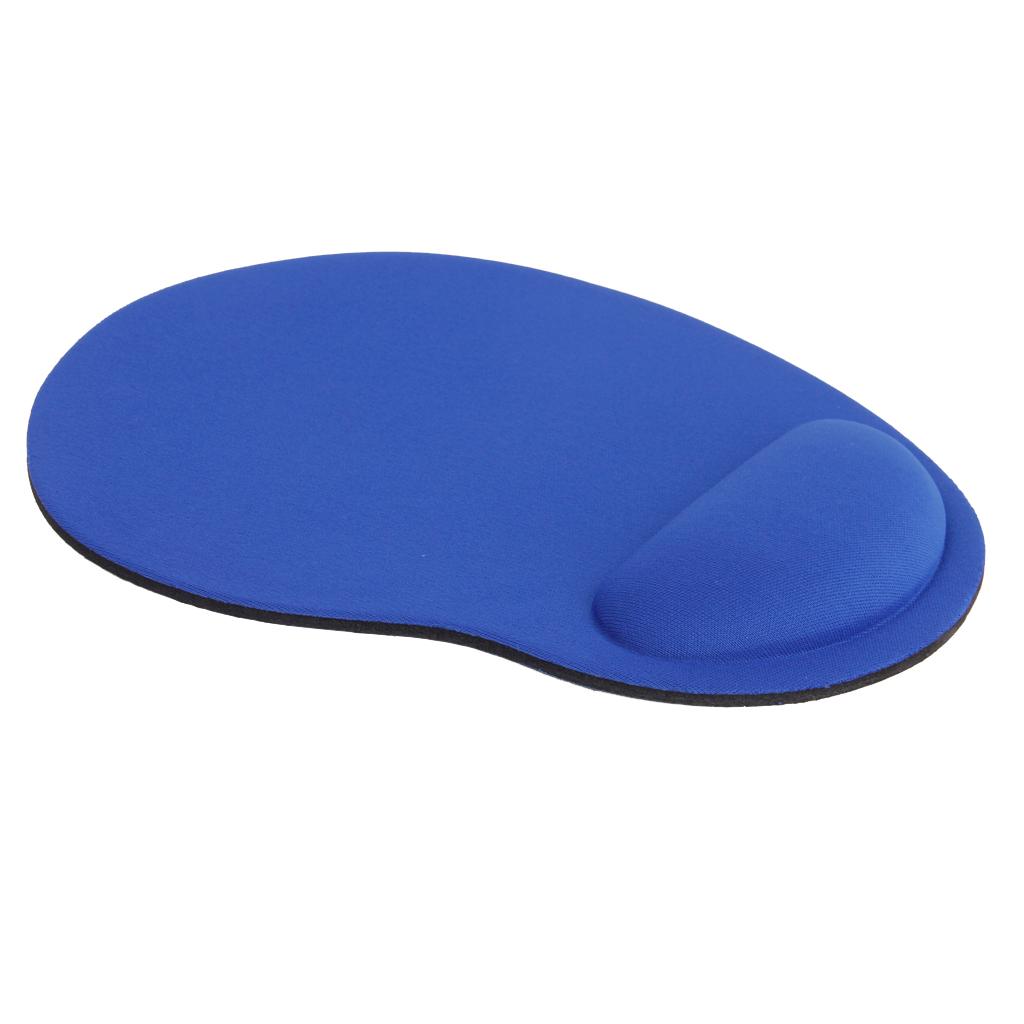 Blue Wrist Rest Mouse Mat Pad