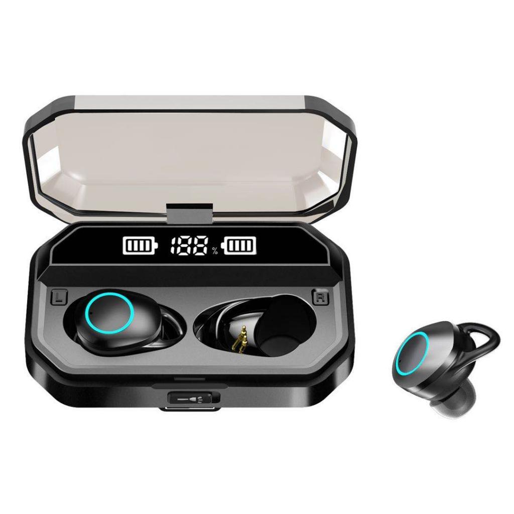 Mini  Hifi Stereo 4000mAh Bluetooth 5.0  Earphone with Flashlight