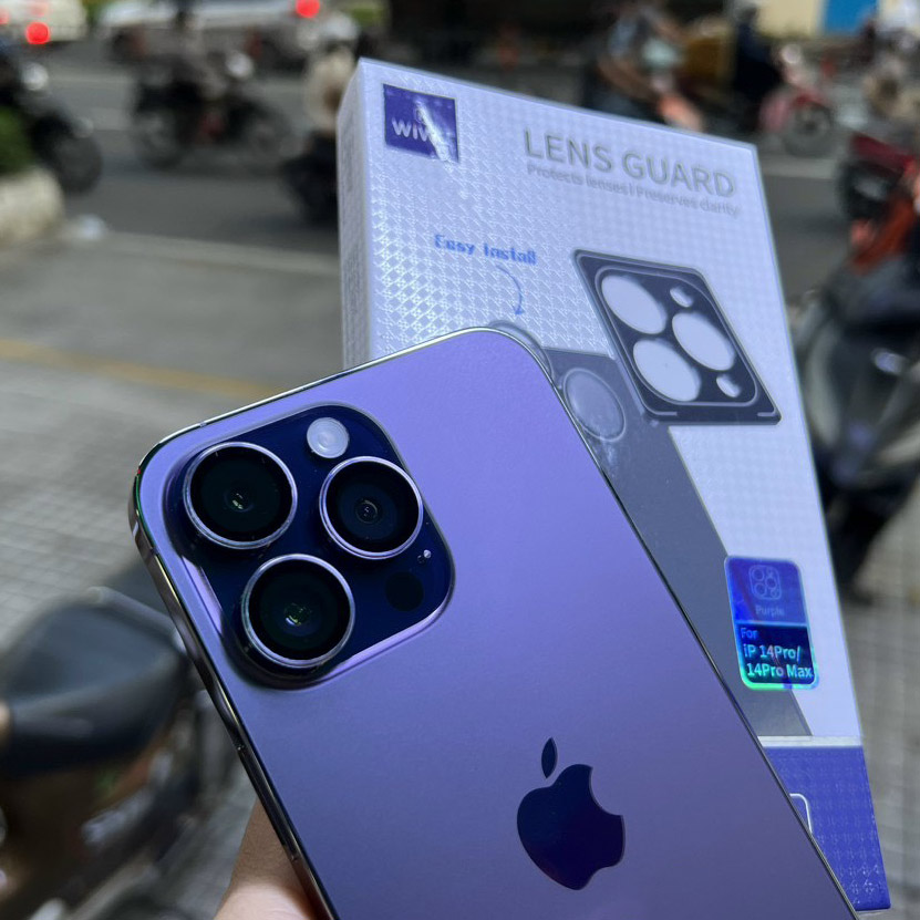 Cường lực camera WiWu dành cho iPhone 14 Pro, iPhone 14 Pro Max - hàng chính hãng 