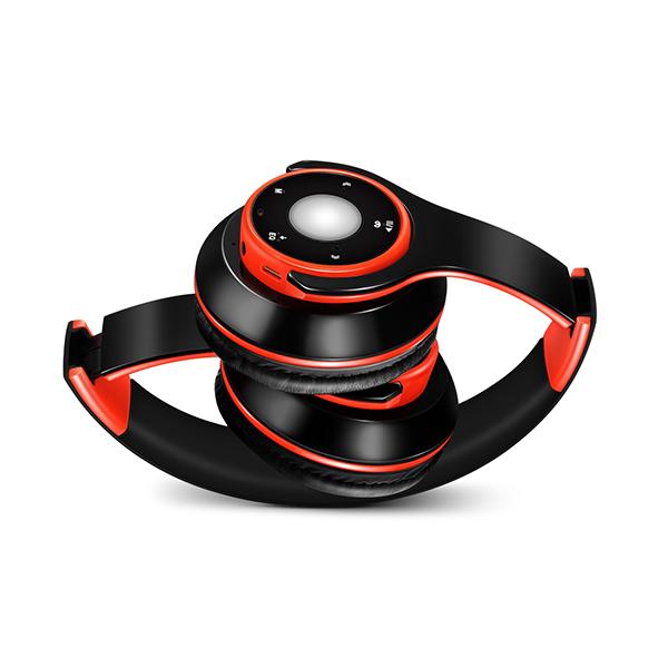 Miễn phí vận chuyển âm thanh stereo đầy màu sắc MP3 tai nghe Bluetooth Tai nghe không dây Hỗ trợ tai nghe SD Thẻ SD với Mic Play 20 giờ