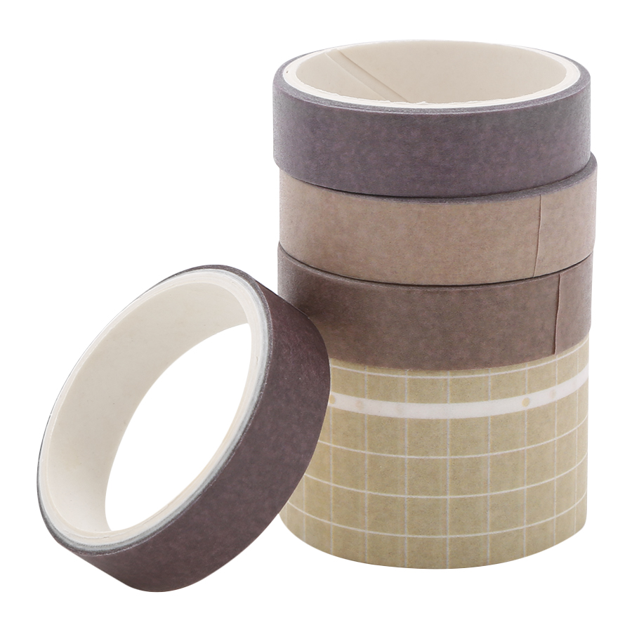 Hộp 10 Cuộn Băng Keo Trang Trí Washi Tape