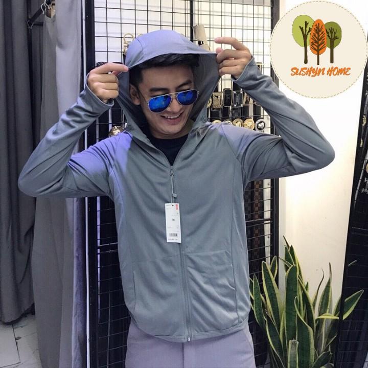 Áo chống nắng thông hơi NAM dáng thể thao kèm túi cuộn ( có bigsize