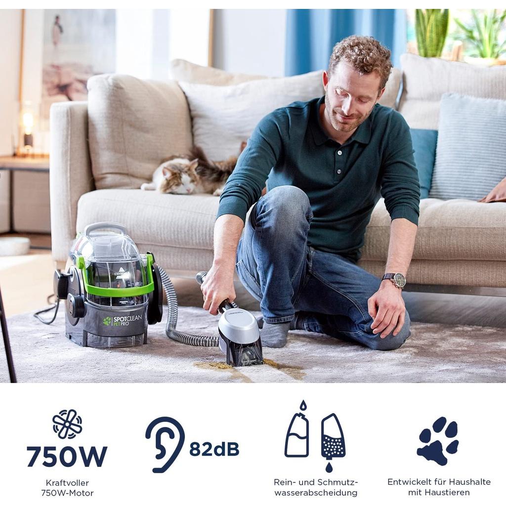 Máy Hút Thảm BISSELL 15585 SpotClean Pro, Máy Giặt Thảm Hơi Nước, Giặt Sofa, Rèm Cửa, Nhập Đức, BH 12 Tháng