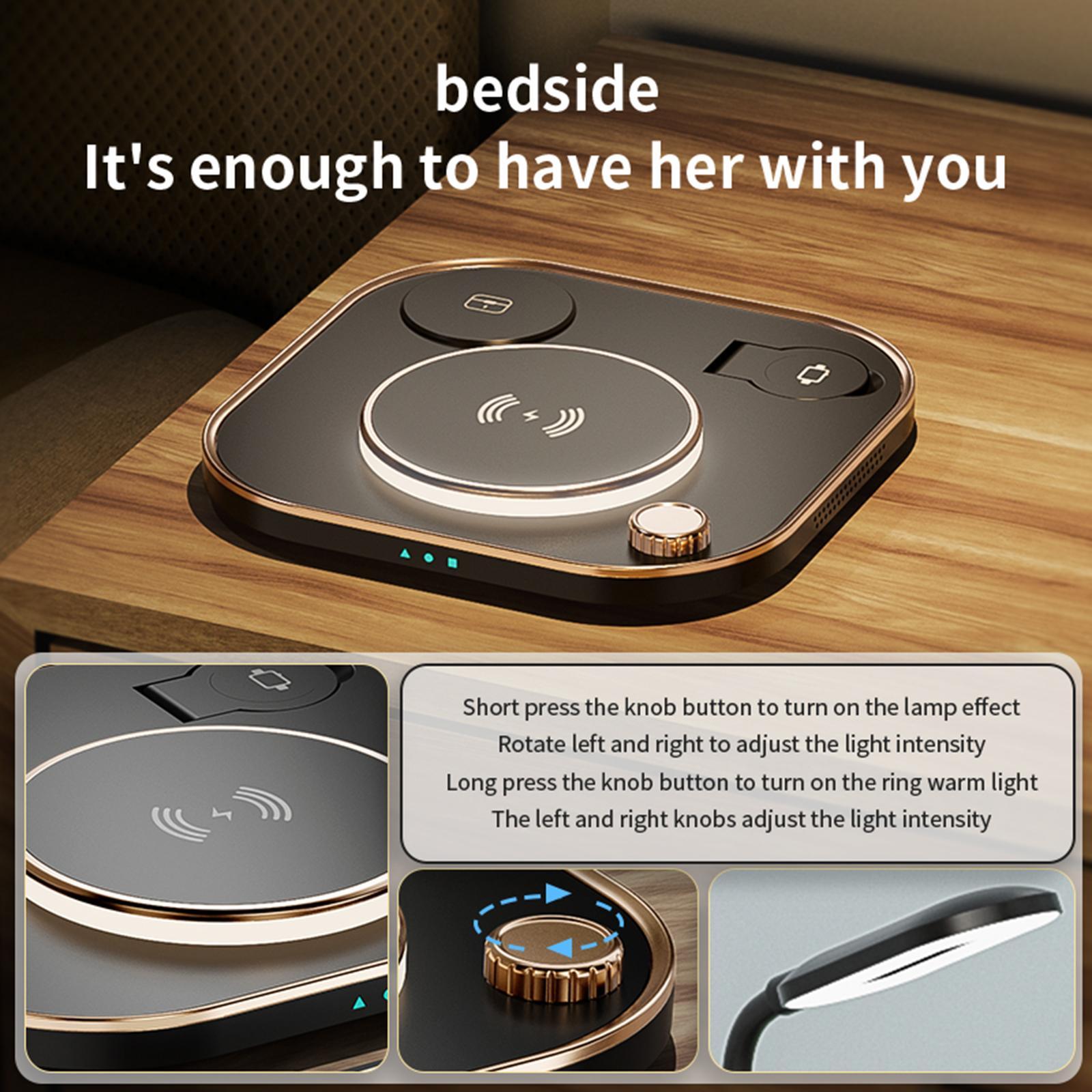 X3 3 in 1 Wireless Charger Lamp Mini Gifts Accessories Stand Modern Fast