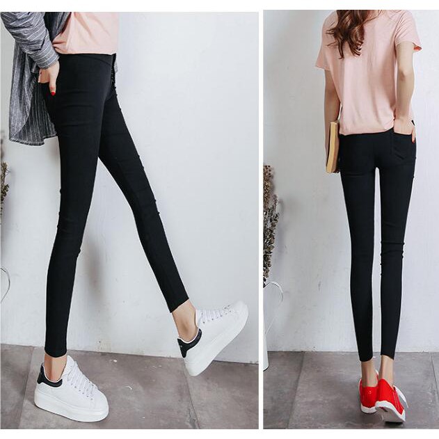 Quần legging ôm 4 TÚI dáng Hàn Quốc thời trang cho nữ