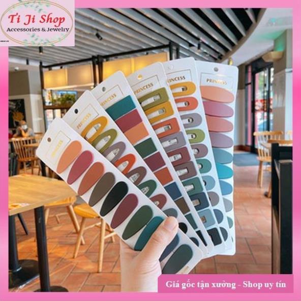 Kẹp Tóc Mái, Kẹp Tóc Trơn Màu Sắc Ngọt Ngào Hàn Quốc Xinh Cho Nữ