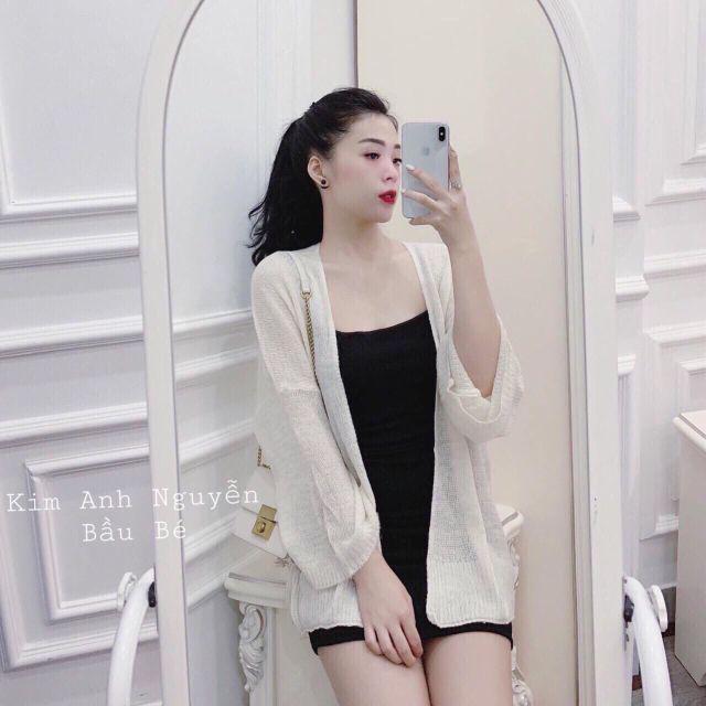 Áo khoác cardigan len mỏng _KHOÁC NHẸ NỮ_ÁO CHOÀNG ĐI BIỂN _CHUẨN ĐẸP